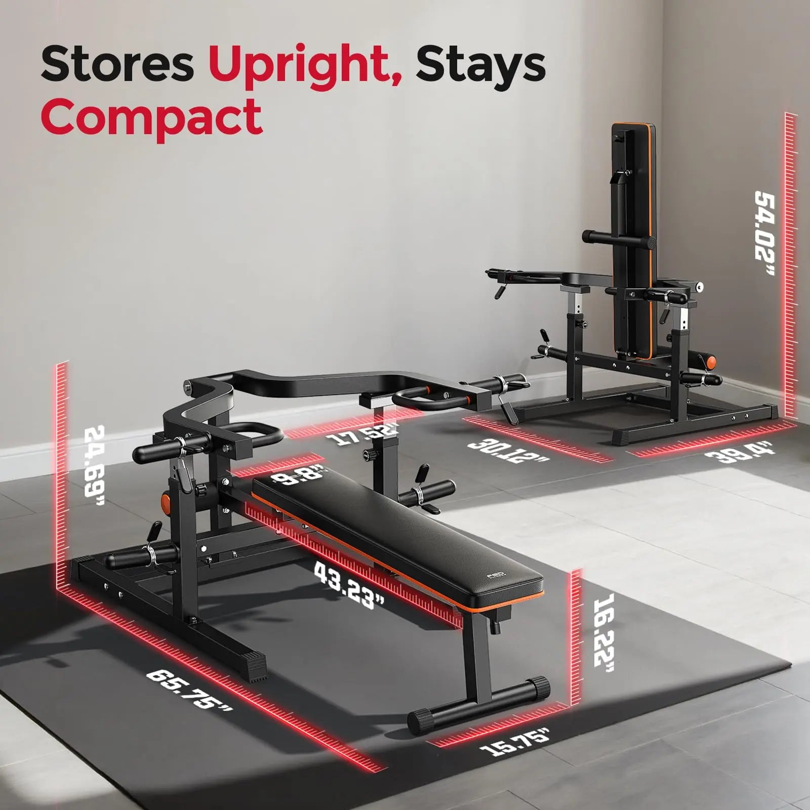 FED FITNESS SO2 Heavy-Duty Chest Press Machine with 4-Level Adjustable Independent Converging Arms and Innovative Adjustable Bench Design for Strength Training