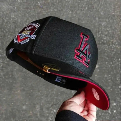 Premium MLB Baseball Fitted Caps - New York & Los Angeles, Flat Peak Design, Vibrant Colors for Streetwear and Sports Enthusiasts