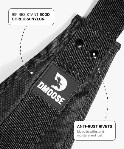 Hanging Ab Straps for Pull-Up Bars - Padded Exercise Straps for Core Strength Training, Includes 2 Steel Carabiners - Ideal for Home and Gym Use