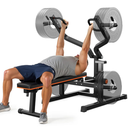 FED FITNESS SO2 Heavy-Duty Chest Press Machine with 4-Level Adjustable Independent Converging Arms and Innovative Adjustable Bench Design for Strength Training