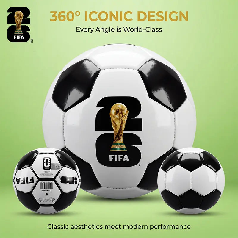 2026 FIFA World Cup Official Licensed Size 5 Soccer Ball - Premium Match-Weight PU Football, All-Weather Durability, Low Bounce, Superior Air Retention, Ideal for Youth and Adults, Commemorative Collectible