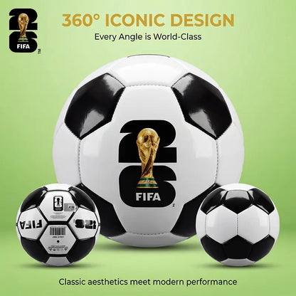 2026 FIFA World Cup Official Licensed Size 5 Soccer Ball - Premium Match-Weight PU Football, All-Weather Durability, Low Bounce, Superior Air Retention, Ideal for Youth and Adults, Commemorative Collectible