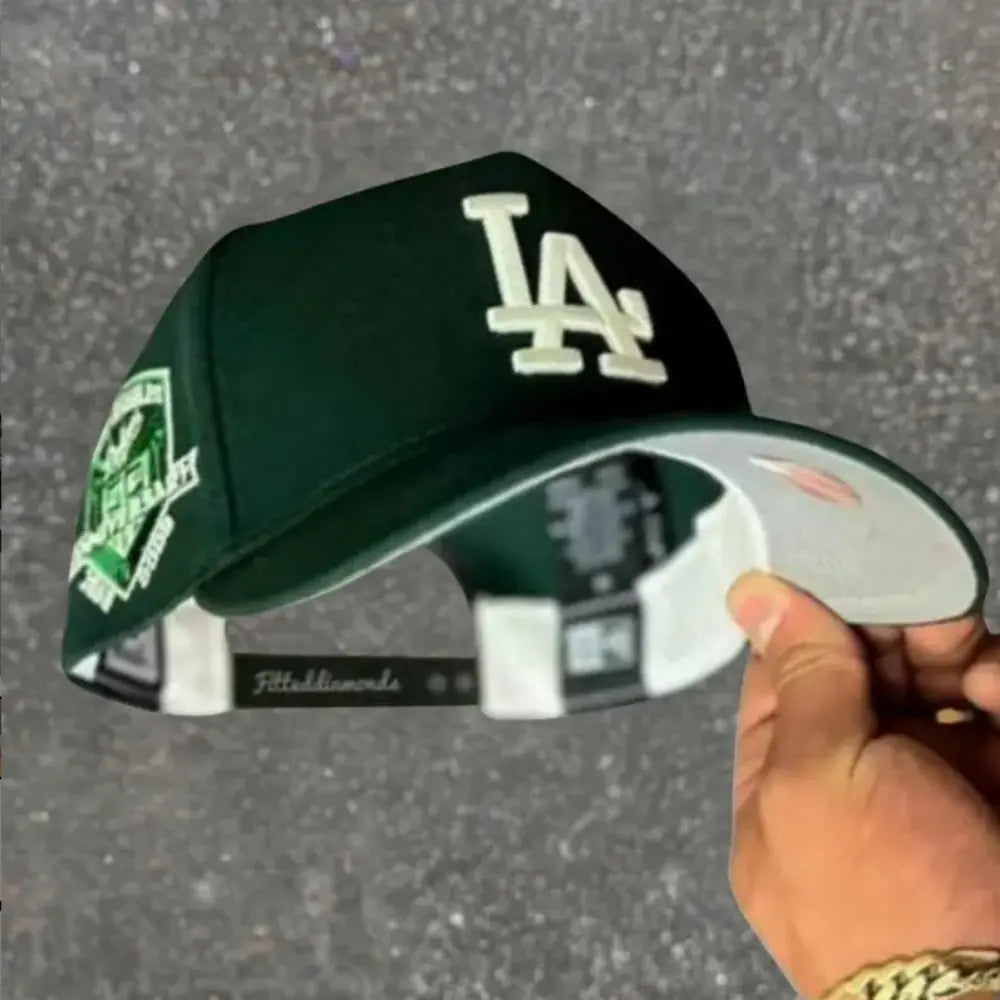 Premium MLB Baseball Fitted Caps - New York & Los Angeles, Flat Peak Design, Vibrant Colors for Streetwear and Sports Enthusiasts