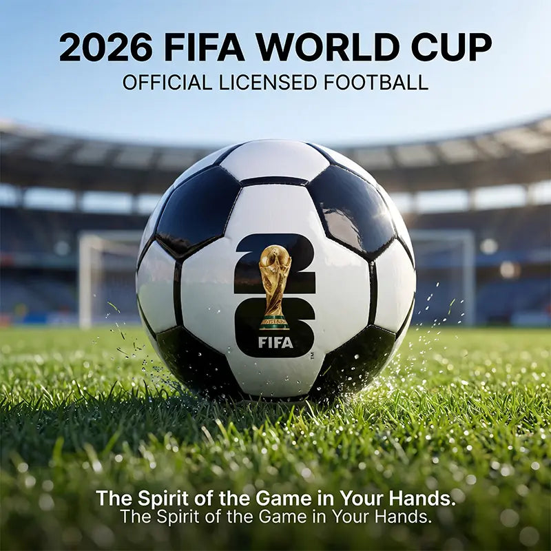 2026 FIFA World Cup Official Licensed Size 5 Soccer Ball - Premium Match-Weight PU Football, All-Weather Durability, Low Bounce, Superior Air Retention, Ideal for Youth and Adults, Commemorative Collectible