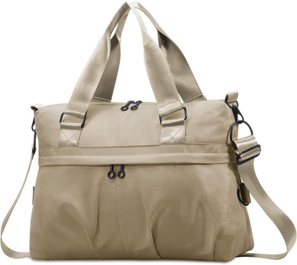 Women's Waterproof Sports Duffle Bag - Versatile Travel Gym Bag with Multiple Pockets for Fitness, Yoga, and Business Trips