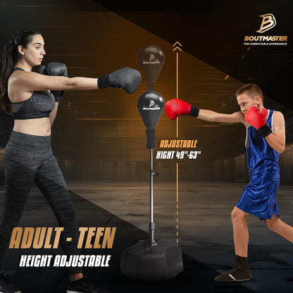 Techtools Adjustable Punching Bag with Stand - Boxing Equipment for Teens and Adults, Ideal for Training, Stress Relief, and Fitness