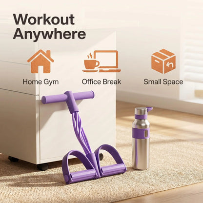 Heavy-Duty 6-Strand Abdominal Crunch Equipment for Leg and Core Workouts – Sit-Up Assistance for Home Gym Fitness