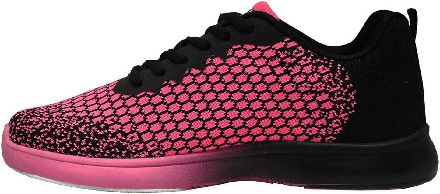 Women's Path Lite Seamless Mesh Bowling Shoes - Lightweight Design, Athletic Fit, Breathable Knit Upper, Universal Slide Soles