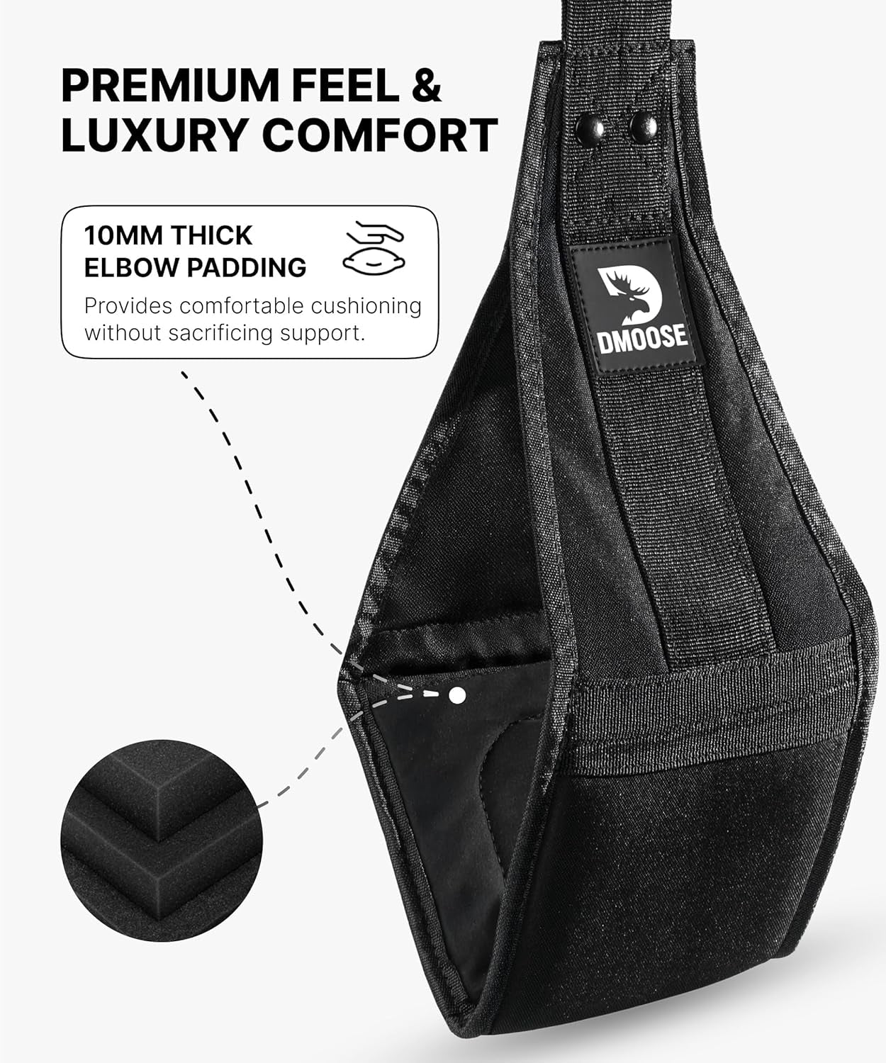 Hanging Ab Straps for Pull-Up Bars - Padded Exercise Straps for Core Strength Training, Includes 2 Steel Carabiners - Ideal for Home and Gym Use