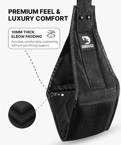 Hanging Ab Straps for Pull-Up Bars - Padded Exercise Straps for Core Strength Training, Includes 2 Steel Carabiners - Ideal for Home and Gym Use
