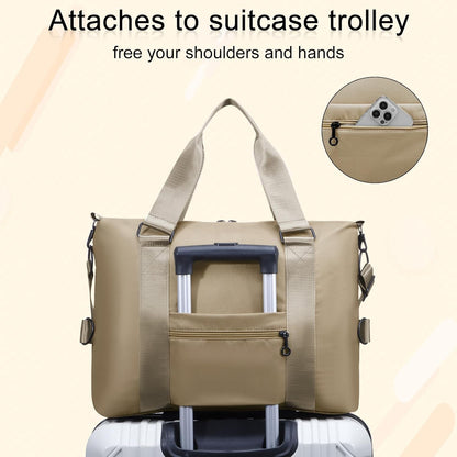 Women's Waterproof Sports Duffle Bag - Versatile Travel Gym Bag with Multiple Pockets for Fitness, Yoga, and Business Trips